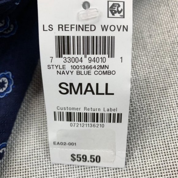 CLUB ROOM Men's Geo-Print Dobby Shirt Size S - Picture 7 of 11